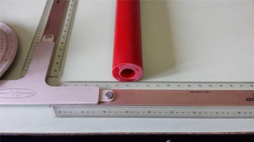 3/4&#034; id x 1-1/2&#034; od x 24&#034; long urethane / polyurethane 95 a red tube p/n 11033 for sale