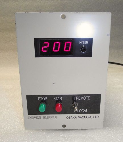 Osaka Vacuum Model TC200 Power Supply - Warranty