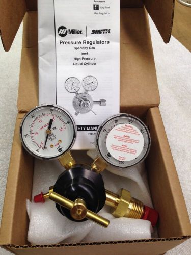 SMITH MILLER FLOW GAUGE REGULATOR FOR ARGON OR ARGON/CO2 MIX. NEW IN BOX.