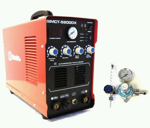 Simadre 5200dx 50a plasma cutter 200a tig arc mma welder and argon regulator for sale