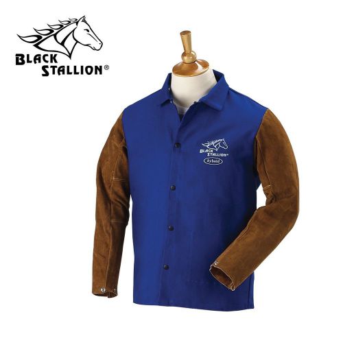 Revco black stallion frb9-30c/bs hybrid 9oz fr cowhide welding coat  x-large for sale