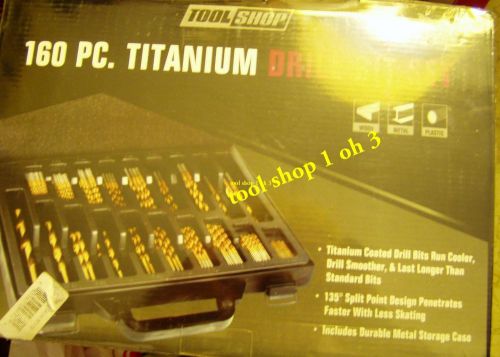 160 titanium bits 6x longer than regular high speed steel bits for sale