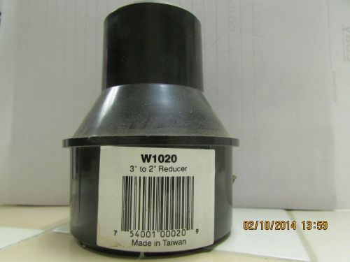 Quantity of 2: Plastic 3&#034; to 2&#034; Reducer / Woodstock Int&#039;l Item# W1020