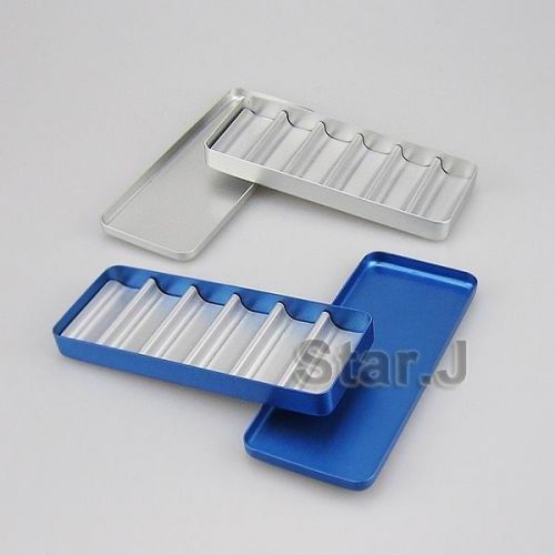 2pcs Dental Bur Holder Block Sterilizer Case Disinfection Endo Box Rack