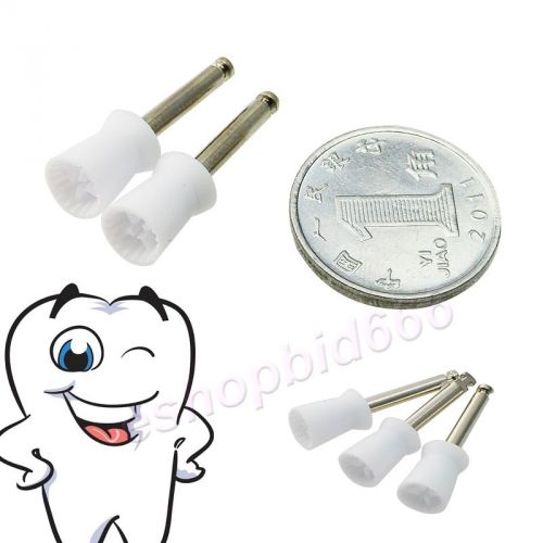 2015 100 PCS Dental Polishing Polish Prophy Cup Brush 4 Webbed White Color A+++