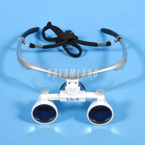 Dental Surgical Medical Binocular Loupes Glasses Magnifier 3.5X Silver Dentist