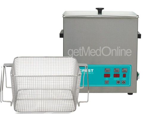 Crest 3.25Gal Digital Ultrasonic Cleaner w/Heat+Degassing+COVER+BASKET CP1100D