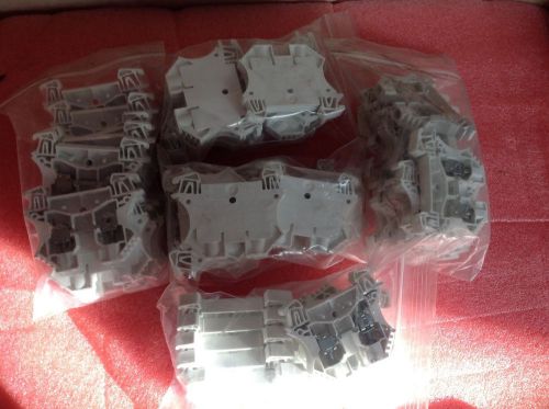 LOT OF 50 ALLEN BRADLEY 1492-J6 TERMINAL BLOCKS