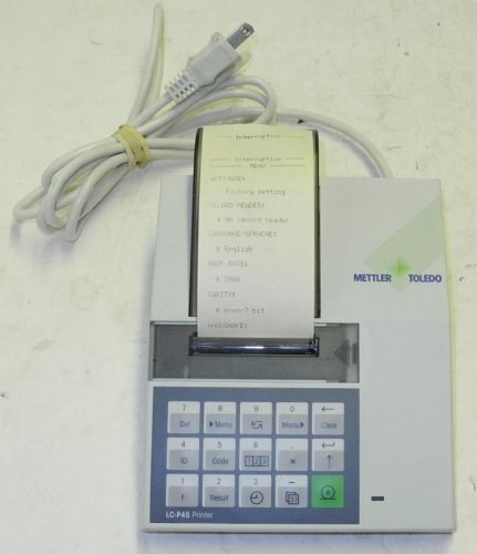 Mettler Toledo LC-P45 Balance Scale Printer - Very Good Working Condition.