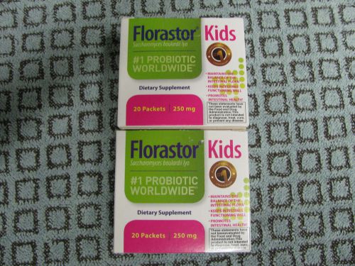 (40) Capsules NEW SEALED Florastor 4 KIDS Dietary Supplement 250mg exp 2016