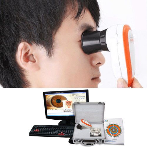 CE 5.0MP Digital USB Eye Iridoscope Iris Scope Iriscope camera +Pro software