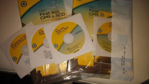 Instructors resource kit first aid cpr and aed cd &amp; dvd &amp; student package w/dvd for sale