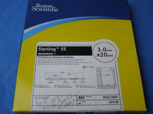 1-Boston Scientific Sterling PTA Balloon Cath 3.0mmx20cm Ref#39135-30201