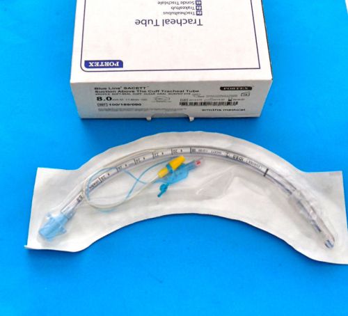 New box 10 portex suction above cuff 100/189/070 tracheal tubes 8.0mm, ex 7/2018 for sale