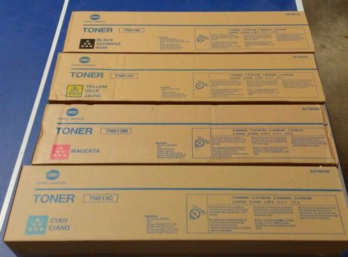 Konica Minolta OEM   complete TN613 toner set. NIB