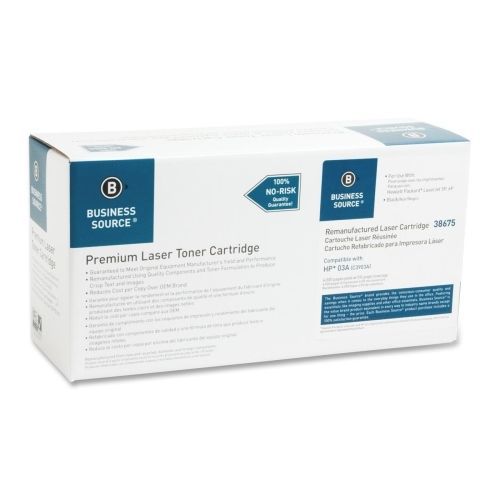 Business Source Remanufactured HP 03A Toner Cartridge -Black -Laser  - BSN38675