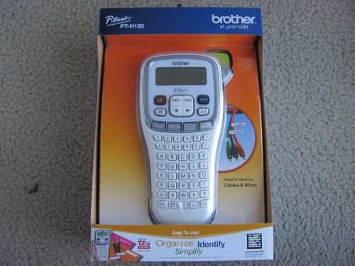 Brand new brother p-touch pt-h100 handheld label maker for sale