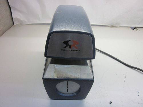 Rapidprint ad-1 date stamp time clock w/ key for sale