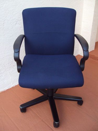 Bernhardt navy blue  office chair