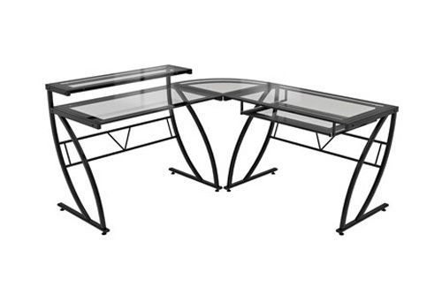 Z-Line Feliz Glass L-Desk