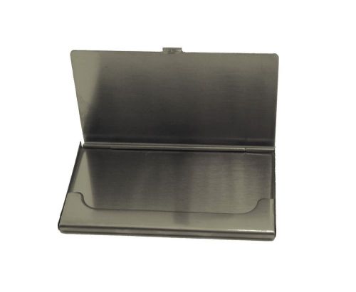 Business Card Holder - Flat  - Brushed Finish - 3.75&#034;x2.25&#034;x0.25&#034;  - STCH-1