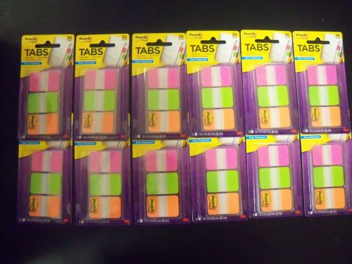 3M Post-it Durable Filing Tab, 1 x 1.5 in, 432 TABS total!!  (12 packs of 36)