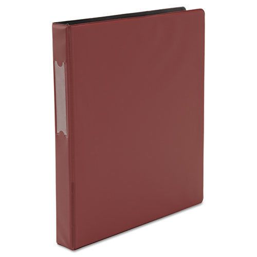 D-Ring Binder, 1&#034; Capacity, 8-1/2 x 11, Burgundy