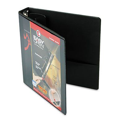 Premier EasyOpen ClearVue Locking Round Ring Binder, 1-1/2&#034; Capacity, Black