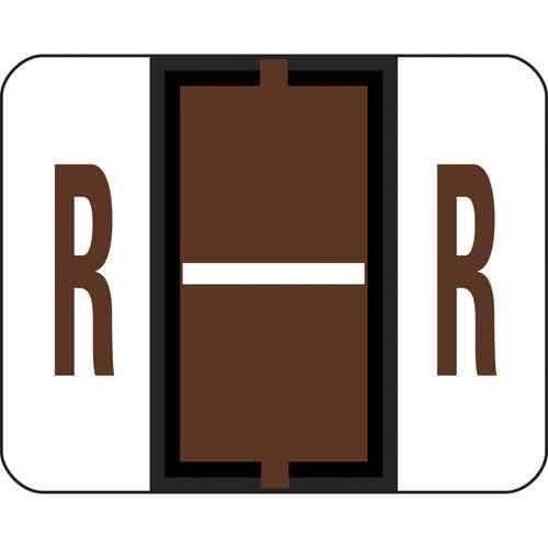 Smead BCCR Bar Style Color Coded Labels - Rolls Letter R