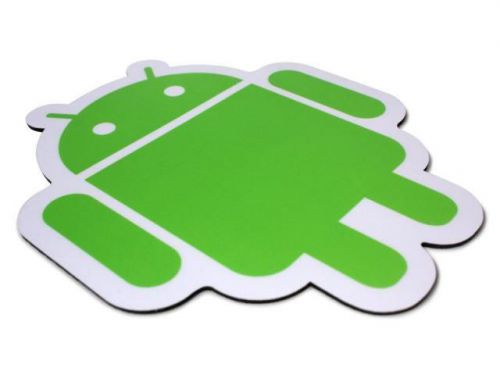GREEN ON WHITE MOUSE PAD ANDROID FOUNDRY PLASTIC SURFACE MOUSEPAD