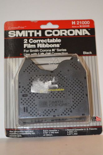 Vintage Smith Corona H 21000 2 Correctable Film Ribbons for H Series Black