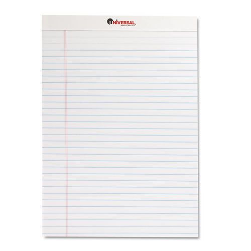 2 x 12pk perforated edge writing pad legal ruled letter white 50-sheet unv20630 for sale