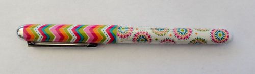 Rainbow zig zag  FABULOUS PEN Black ballpoint ball point Ganz writing