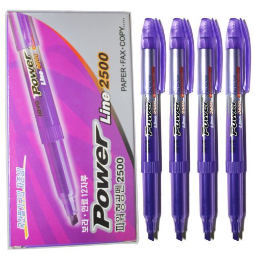 X 12 java power line 2500 highlighter - violet 12 pcs(1 dozen) for sale