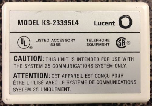 Avaya Definity KS23395L4 Music On Hold Adapter