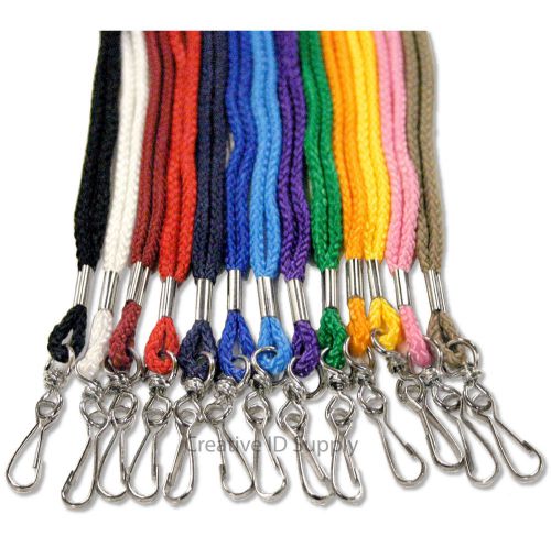 Lot 5 Round NECK Lanyards - STRAP - ID/Badge Free Ship