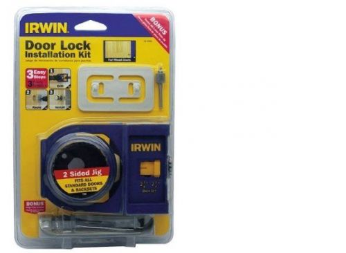 IRWIN TOOLS 3111001 WOOD DOOR LOCK INSTALLATION KIT FREE SHIPPING