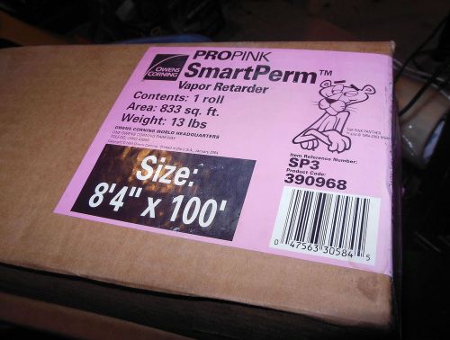 8&#039;4&#034; x 100&#039; SMARTPERM Vapor Retarder &amp; Air Barrier Film CORNING PRO PINK 2 EACH