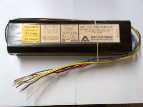 Advance light ballast for two 48&#034; T12 flourescent tubes ---GUARANTEED not DOA