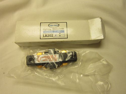 CONTECH LIGHTING LA-202 STRAIGHT HOUSING TRACK CONNECTOR BLACK