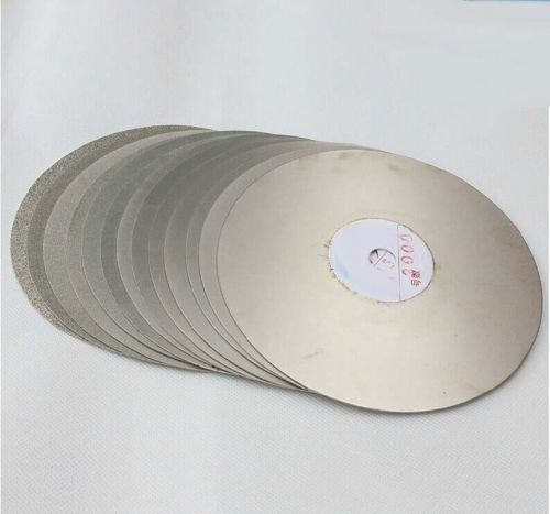 8&#034; INCH Grit 150 Diamond coated Flat Lap wheel Lapidary grinding polishing Sale!