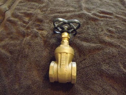 NIBCO 1 1/2 Brass Gate Valve T-113 water plumbing control