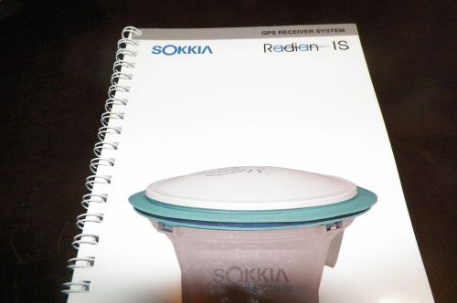 SOKKIA RADIAN IS GPS OPERATIONS MANUAL