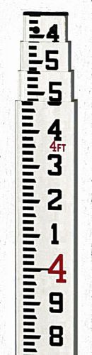 TOPCON CR-13&#039; FIBERGLASS GRADE ROD INCHES LEVEL ROD