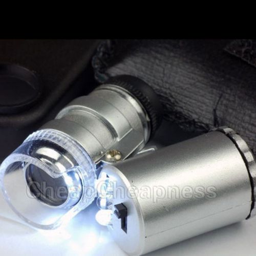 60 x zoom miniuv led microscope magnify magnifier micro lens foriphone 4 4g 4swb for sale