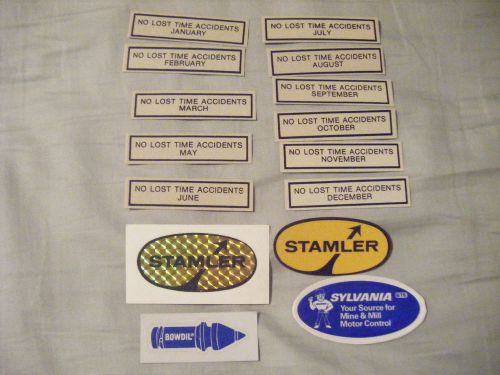 EASTERN PLAIN Mine Coal Mining Hard Hat Trucking Truck Drilling Oil Stickers lot