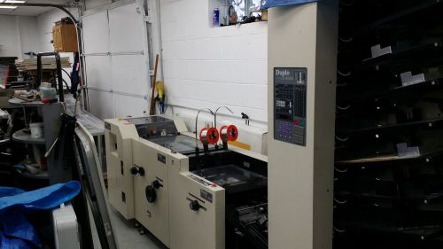 Duplo 10000s booklet making system, 10 bin collator, stitcher, trimmer, stacker for sale