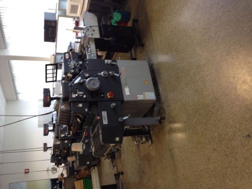 3  AB Dick Ryobi 9920 Offset Presses Plus AMC Envelpe Feeder Conveyor Feeder