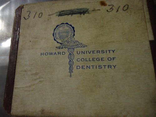 Vintage Howard University College of Dentistry Printing Press Plate