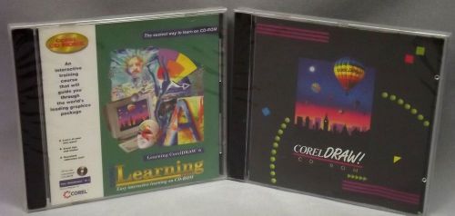 Vintage CorelDRAW 3.0 &amp; Learning CorelDraw 6 software, NEW, Sealed